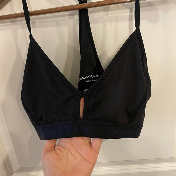 Brand New Outdoor Voices Steeplechase Sports Bra - Black (XL) - Picture 2 of 5